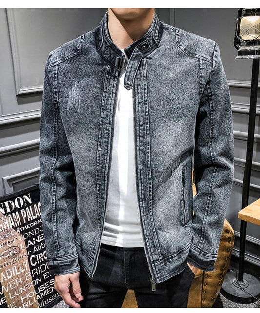 Maskot Vintage Yıkamalı Denim Ceket