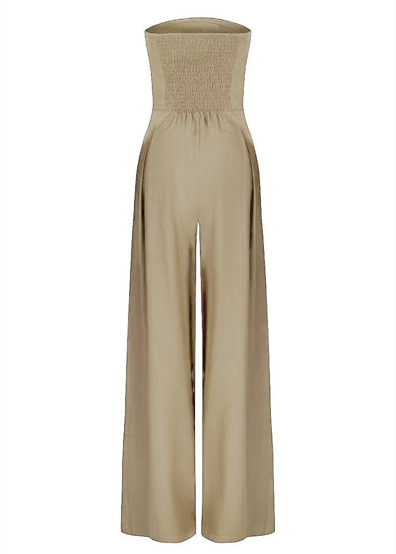 Strapless Wide-Leg Jumpsuit