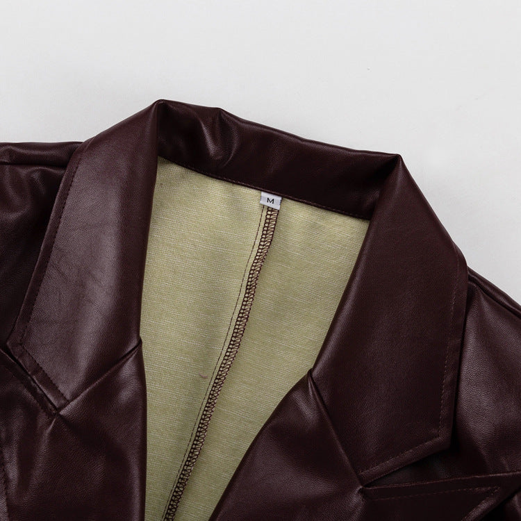 Luxury Leather Two Piece Set