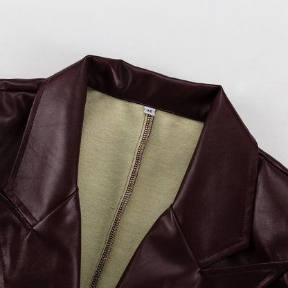 Luxury Leather Two Piece Set