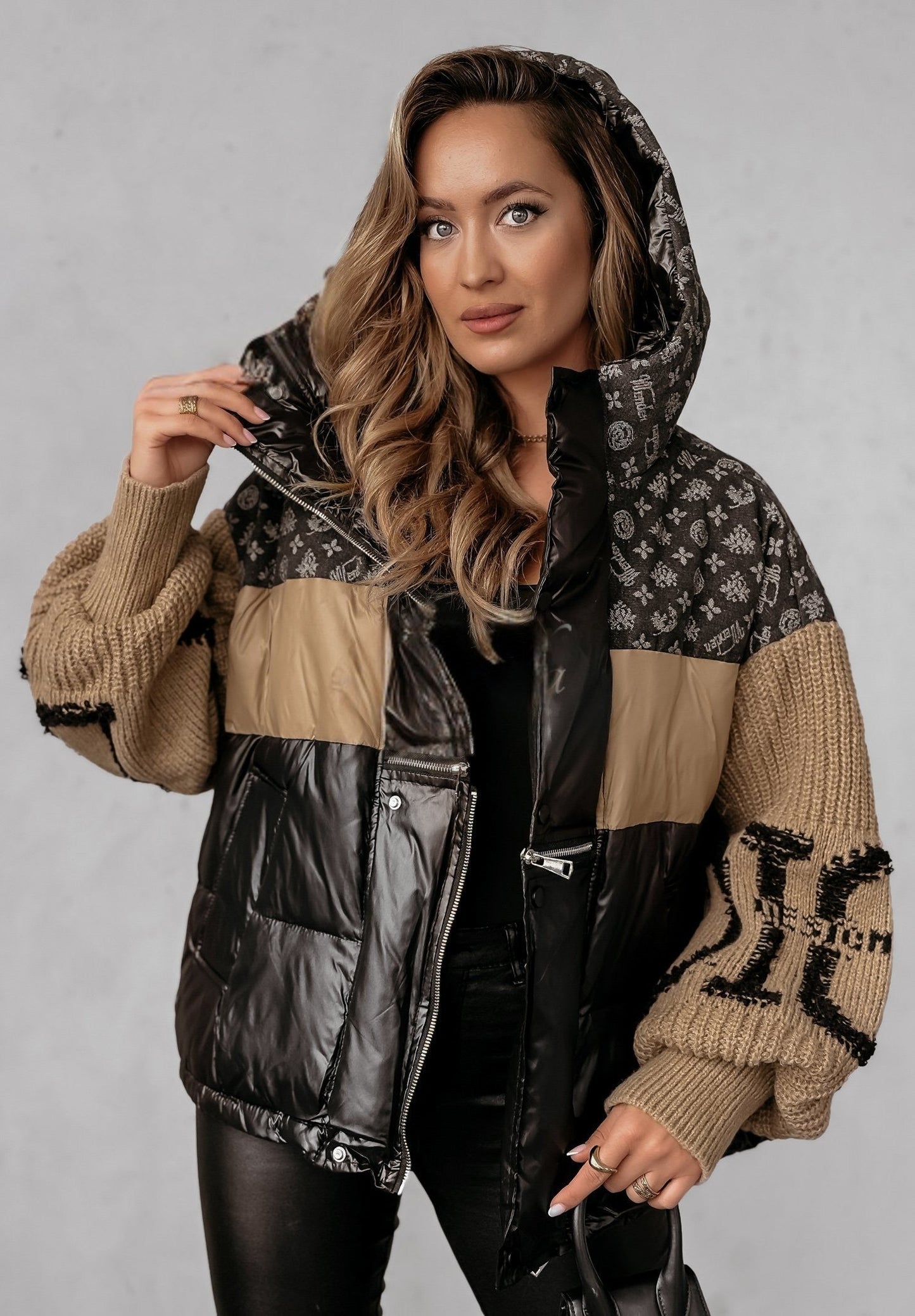 Maskot Brooklyn Patchwork Puffer Mont