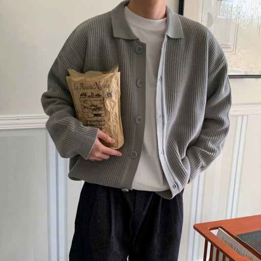 Maskot Örgü Düğmeli Hırka