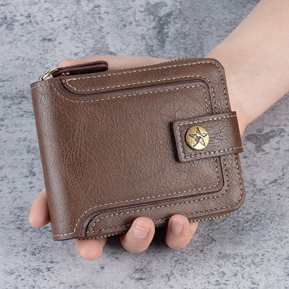 etroStar Leather Zipper Wallet