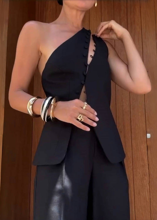 Aurelle One-Shoulder Top