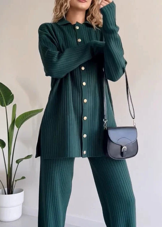 Cozy Button-Up Lounge Set