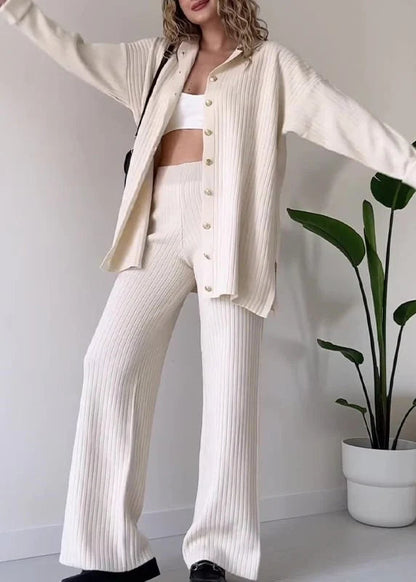 Cozy Button-Up Lounge Set