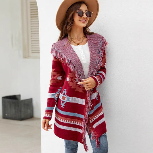 Maskot Scarlet Tribal Cardigan